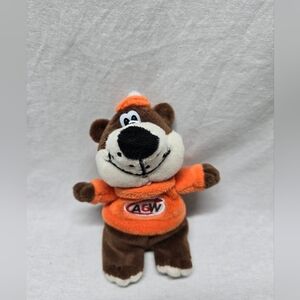 A&W Root Beer Rooty Promo Mascot Bear Stuffed Plush 5"